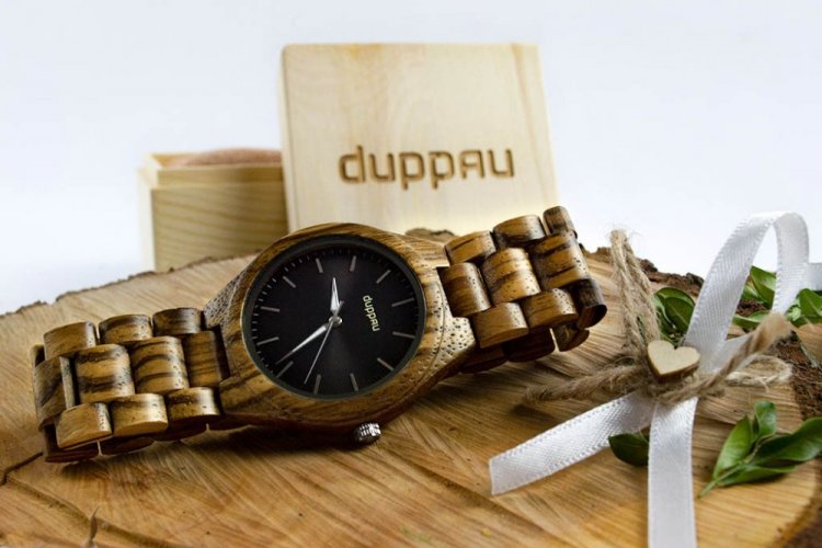 Drevené hodinky - Duppau Silvan